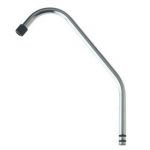 spout double bend chrome sa