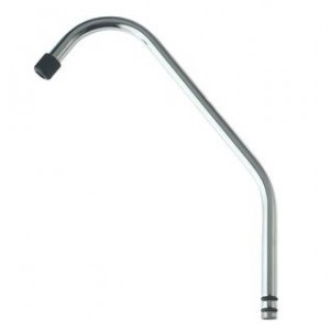 spout double bend chrome sa