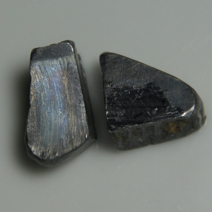 Two pieces of lead, a common heavy metal